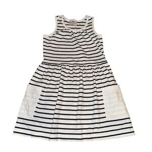 Hanna Andersson Black and White Striped Dress